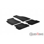 Original Gledring Passform Fußmatten Gummimatten 4 Tlg.+Fixing - Audi A4 (8E) 2001-2006
